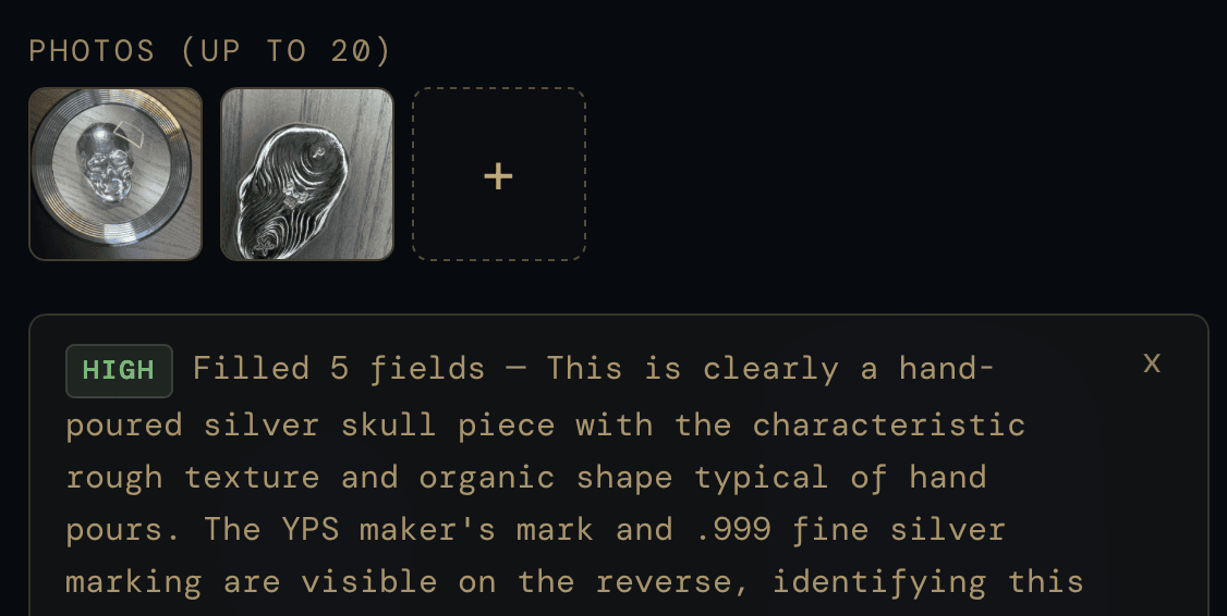 Studio: research, listing drafts, and bulk insurance documentation